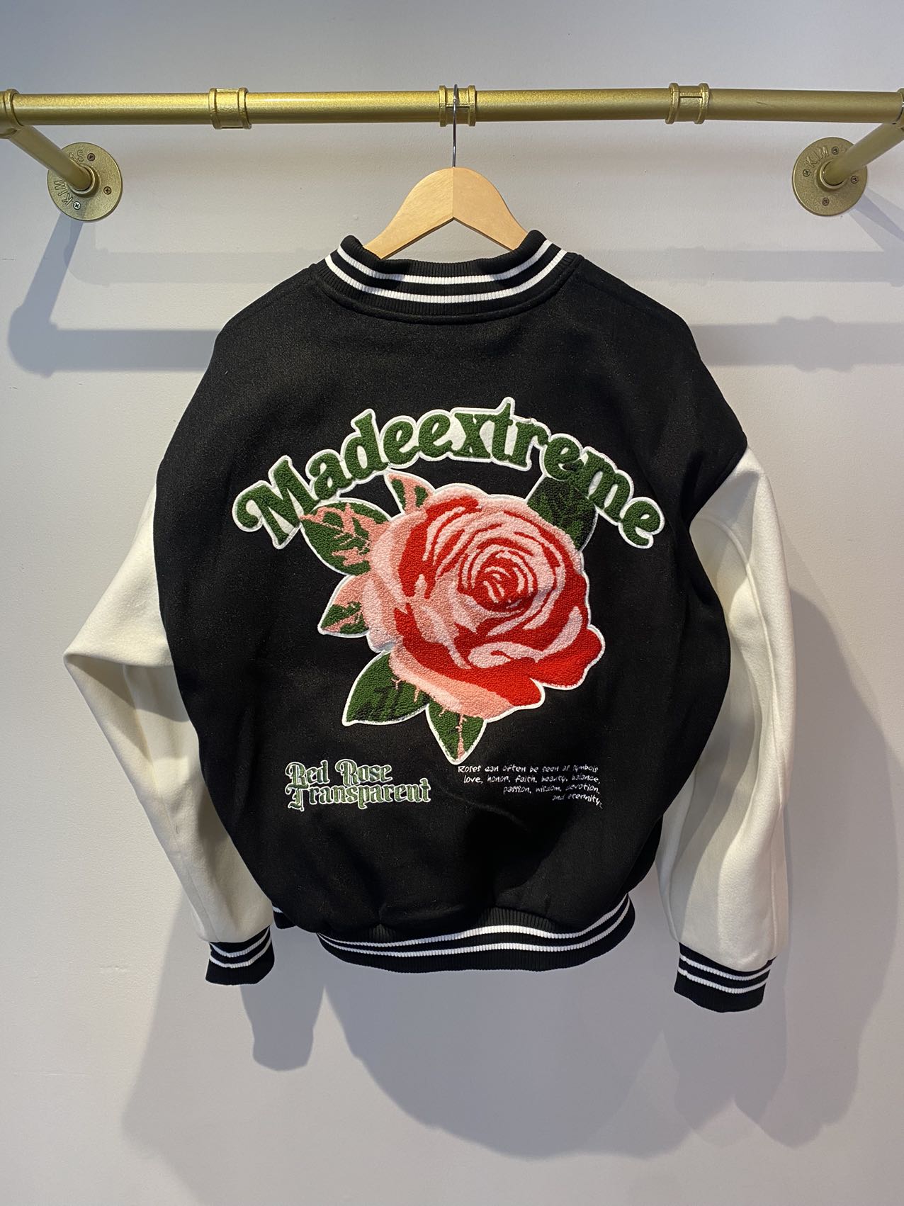 Made Extreme Rose Letterman Jacket